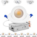 Adetu 4 Inch Gimbal LED Recessed Lights 360 Adjustable-0