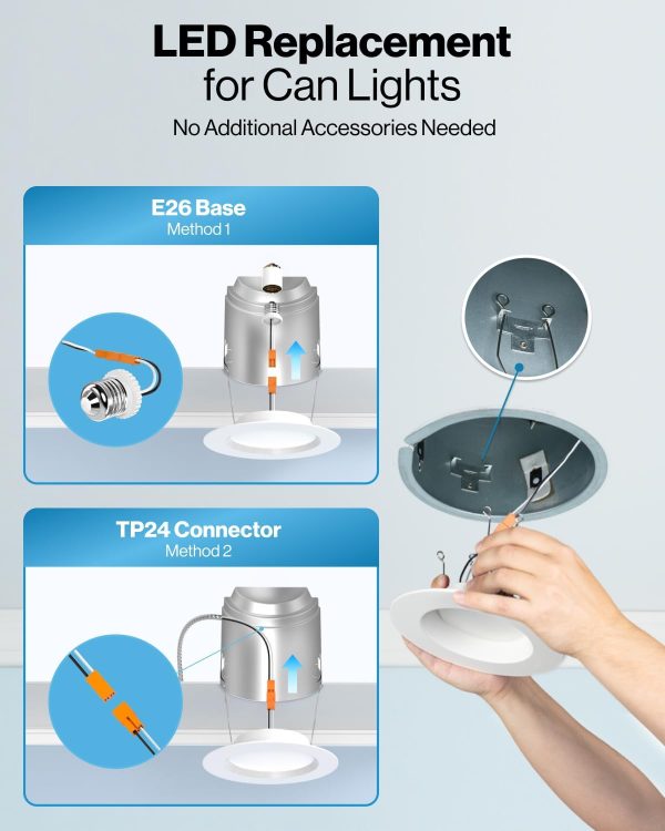 Sunco LED Downlight Retrofit Dimmable 5000K Daylight-4