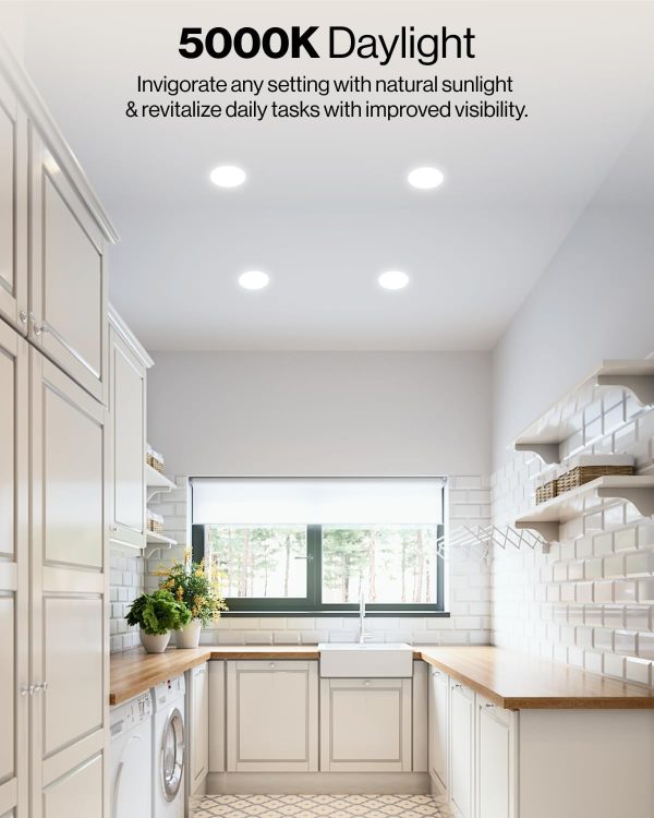 Sunco LED Downlight Retrofit Dimmable 5000K Daylight-2