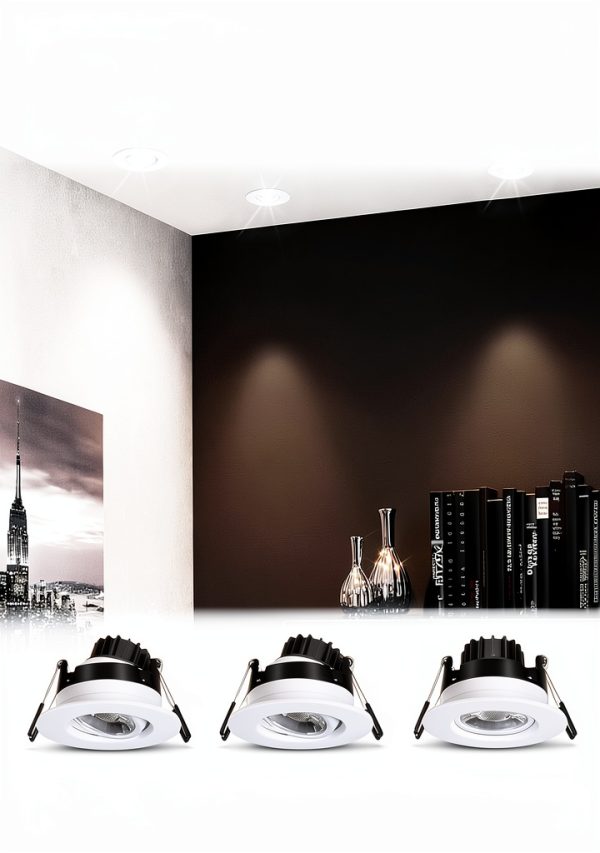 POPANU LED Recessed Downlight Adjustable Dimmable Five CCT-8