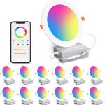 SikSog Smart RGBCW Recessed Lighting Alexa Voice Control-0