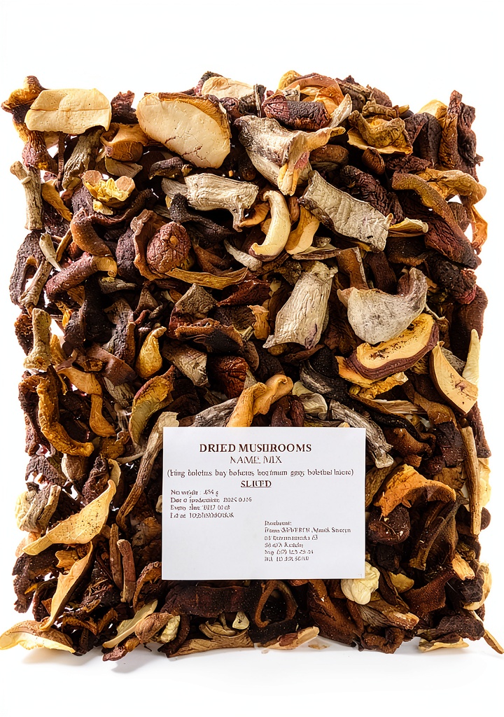 Installing Dried Porcini Mushrooms SEWERYN 16oz Wild Gourmet on a kitchen counter