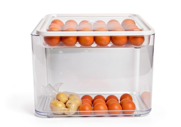 Deviled Egg Containers 77-Life 2-Pack 60-Egg Clear Stackable Tray-5