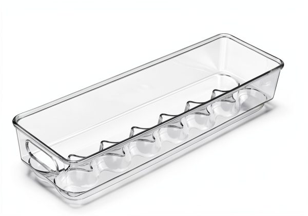 Vtopmart Egg Container Holders for Refrigerator - Clear Stackable Trays for 14 Eggs, Plastic Storage Bins for Fridge Organization (2 Pack)-6