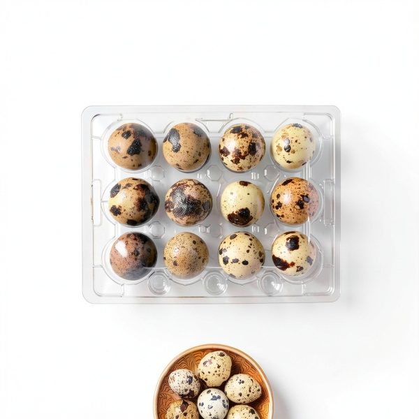 Quail Egg Cartons by Gddochn – 50 Pack PVC Clear Egg Storage Trays-6