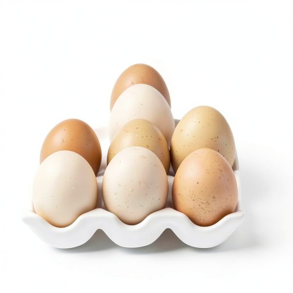 6 Cups Egg Tray Serveware AbbyCindy White 2-Pack Ceramic Organizer-5