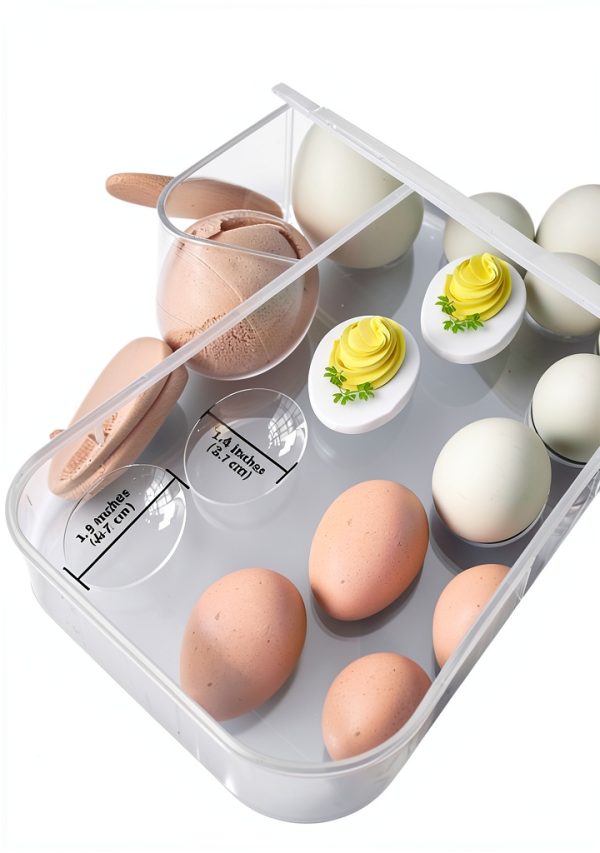 Deviled Egg Containers 77-Life 2-Pack 60-Egg Clear Stackable Tray-1
