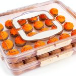Deviled Egg Containers with Lid 2 Pack Clear Plastic RoskDeewat White-0