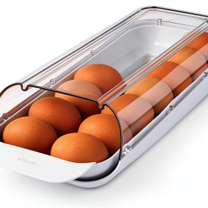 FridgeView Rolling Egg Holder by YouCopia BPA-Free Stackable Egg Tray-0
